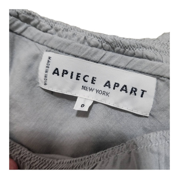 APIECE APART ONE SHOULDER RUFFLE TOP size 0 xs - Picture 7 of 10